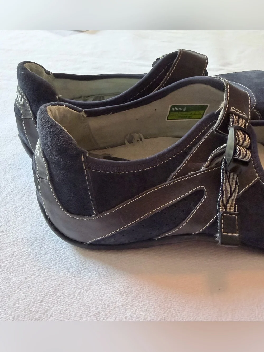 Ahnu blue suede